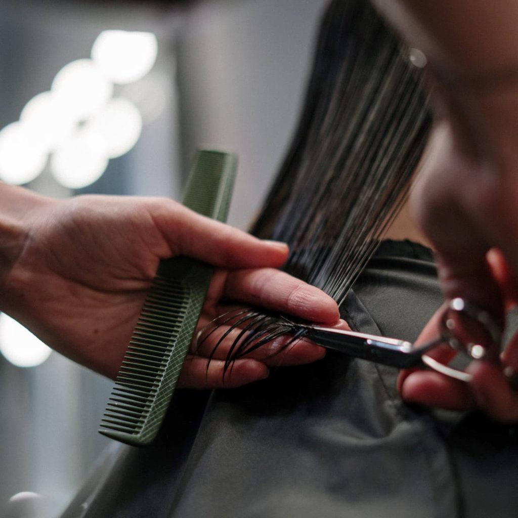 Hairstylist Cutting Hair
